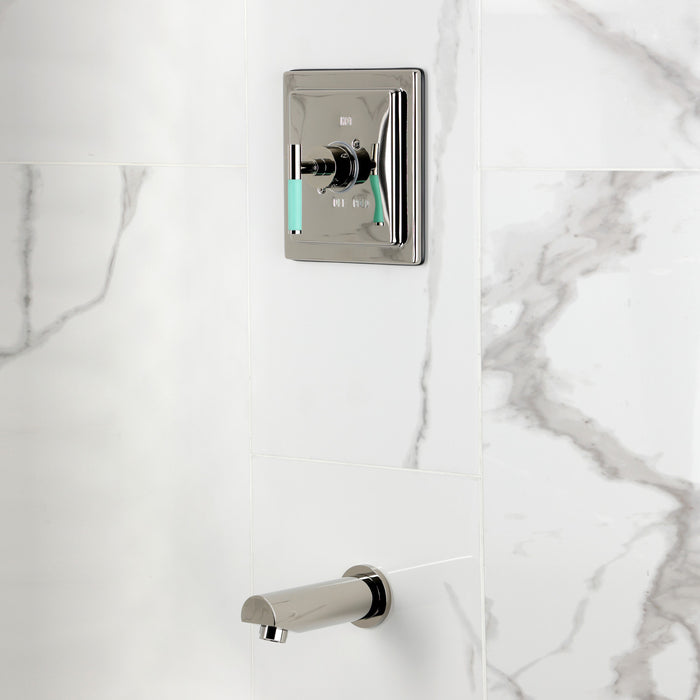 Kingston Kaiser KB8656CKLTO Single-Handle Pressure Balanced Tub Faucet, Polished Nickel