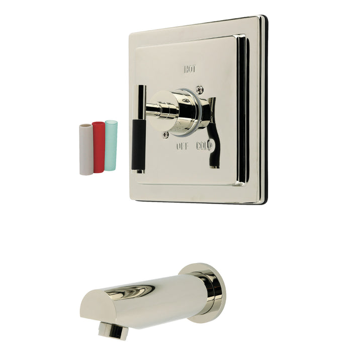 Kingston Kaiser KB8656CKLTO Single-Handle Pressure Balanced Tub Faucet, Polished Nickel