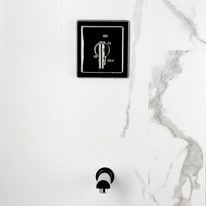 Kingston Manhattan KB8656CMLTO Single-Handle Pressure Balanced Tub Faucet, Polished Nickel