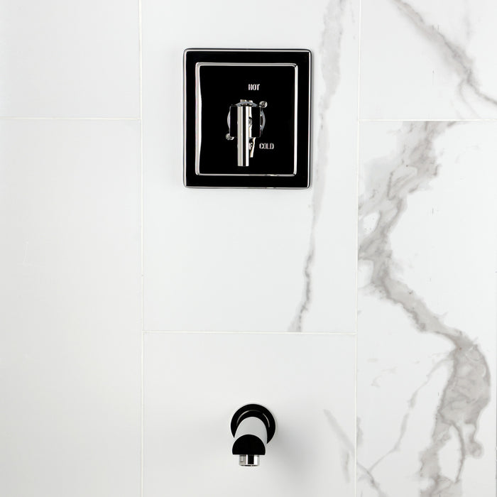 Kingston Sona KB8656CQLTO - Claremont Single-Handle Pressure Balanced Tub Faucet, Polished Nickel