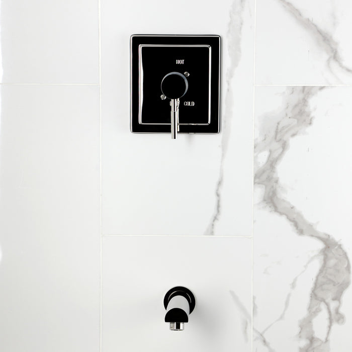 Kingston Concord KB8656DLTO Single-Handle Pressure Balanced Tub Faucet, Polished Nickel