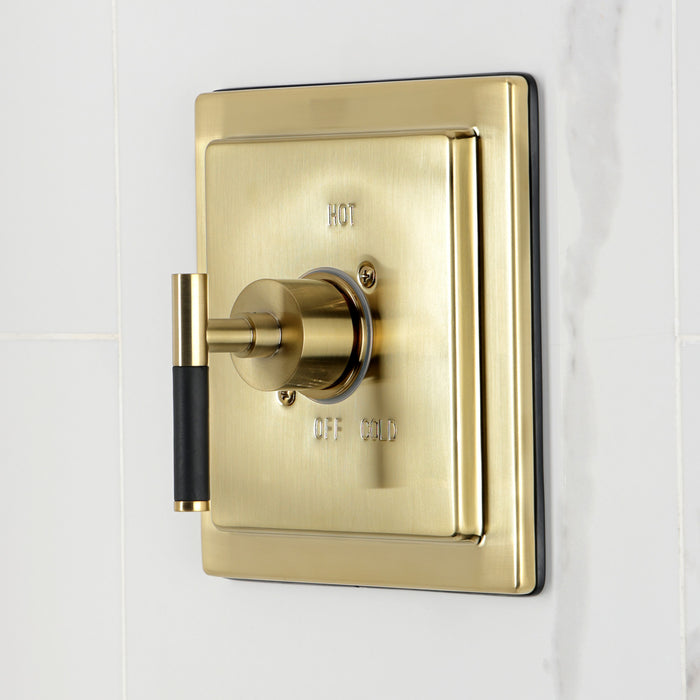 Kingston Kaiser KB8657CKLTO Single-Handle Pressure Balanced Tub Faucet, Brushed Brass