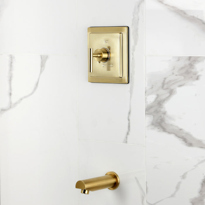 Kingston Manhattan KB8657CMLTO Single-Handle Pressure Balanced Tub Faucet, Brushed Brass