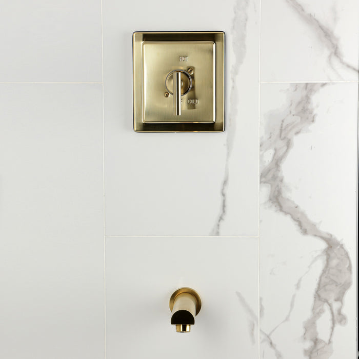 Kingston Manhattan KB8657CMLTO Single-Handle Pressure Balanced Tub Faucet, Brushed Brass