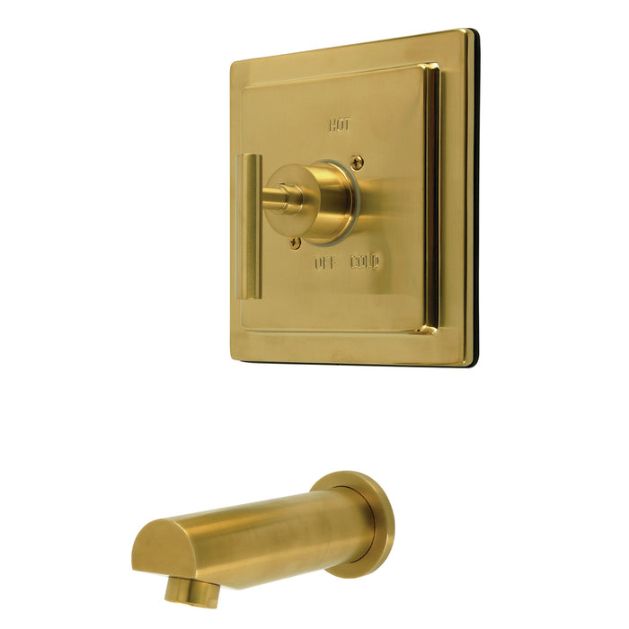 Kingston Manhattan KB8657CMLTO Single-Handle Pressure Balanced Tub Faucet, Brushed Brass