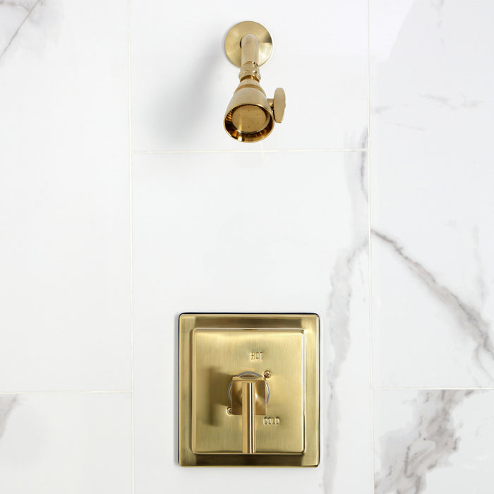 Claremont KB8657CQLSO Single-Handle Pressure Balanced Shower Faucet, Brushed Brass