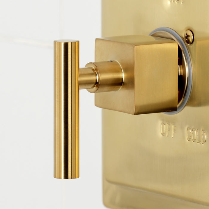 Claremont KB8657CQLSO Single-Handle Pressure Balanced Shower Faucet, Brushed Brass