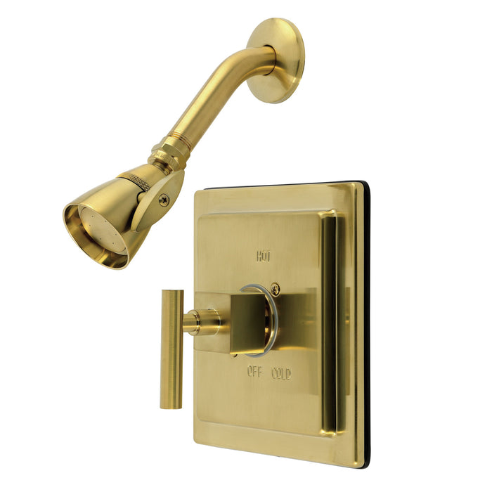 Claremont KB8657CQLSO Single-Handle Pressure Balanced Shower Faucet, Brushed Brass