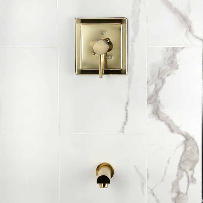Kingston Concord KB8657DLTO Single-Handle Pressure Balanced Tub Faucet, Brushed Brass