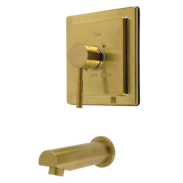 Kingston Concord KB8657DLTO Single-Handle Pressure Balanced Tub Faucet, Brushed Brass