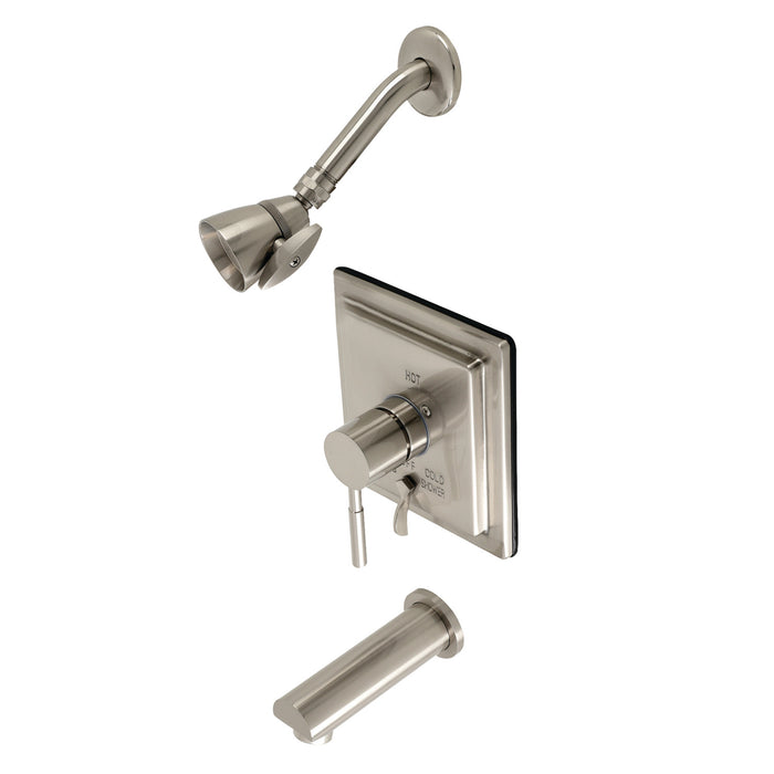 Kingston Sona KB86580DLT Single-Handle Pressure Balanced Tub and Shower Faucet, Trim Only, Brushed Nickel