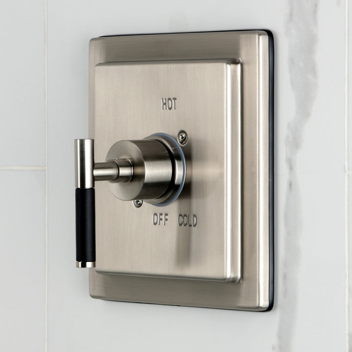 Kingston Kaiser KB8658CKLTO Single-Handle Pressure Balanced Tub Faucet, Brushed Nickel