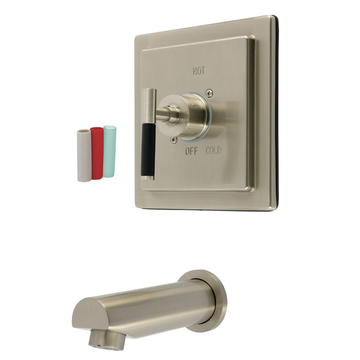 Kingston Kaiser KB8658CKLTO Single-Handle Pressure Balanced Tub Faucet, Brushed Nickel