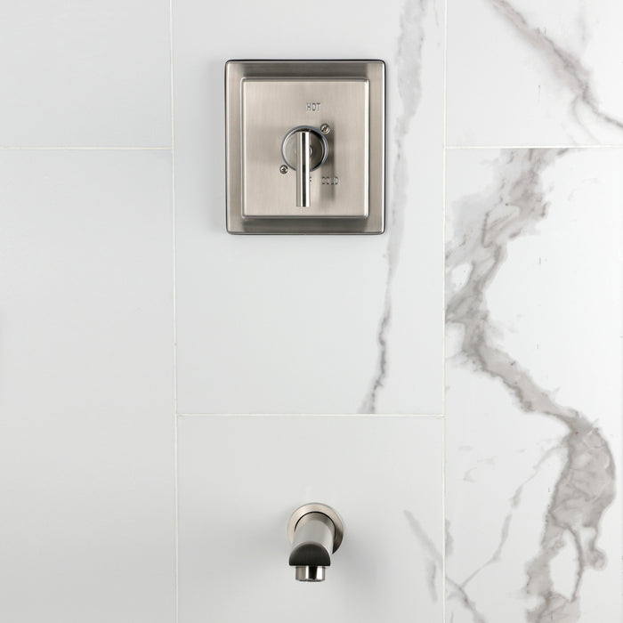 Kingston Manhattan KB8658CMLTO Single-Handle Pressure Balanced Tub Faucet, Brushed Nickel