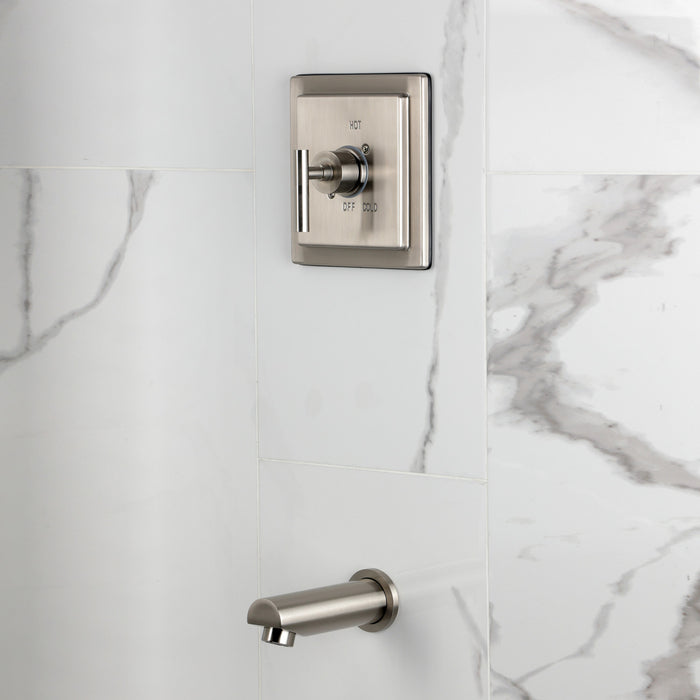 Kingston Manhattan KB8658CMLTO Single-Handle Pressure Balanced Tub Faucet, Brushed Nickel