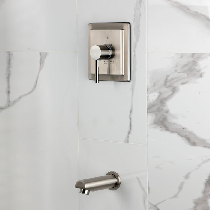 Kingston Concord KB8658DLTO Single-Handle Pressure Balanced Tub Faucet, Brushed Nickel
