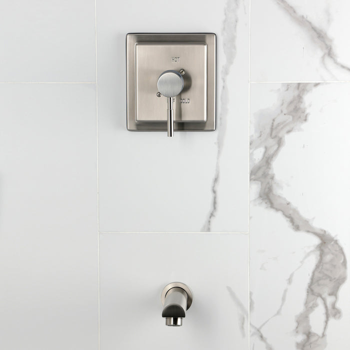 Kingston Concord KB8658DLTO Single-Handle Pressure Balanced Tub Faucet, Brushed Nickel