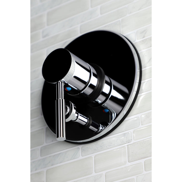 Kingston Concord KB86910DLLST Single-Handle Pressure Balanced Shower Valve and Trim Set with Diverter, Polished Chrome (Valve Included)