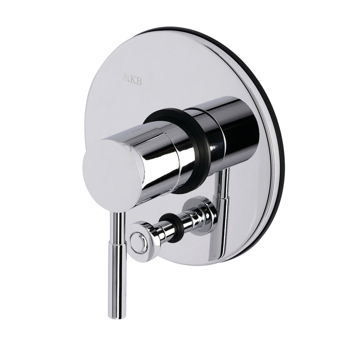 Kingston Concord KB86910DLLST Single-Handle Pressure Balanced Shower Valve and Trim Set with Diverter, Polished Chrome (Valve Included)