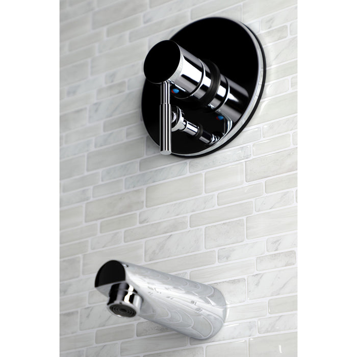 Kingston Sona KB86910DLTO Single-Handle Pressure Balanced Tub Faucet, Polished Chrome