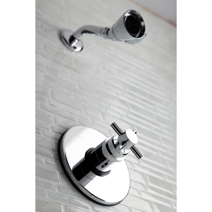 Kingston Sona KB8691DXSOSingle-Handle Pressure Balanced Shower Faucet, Polished Chrome