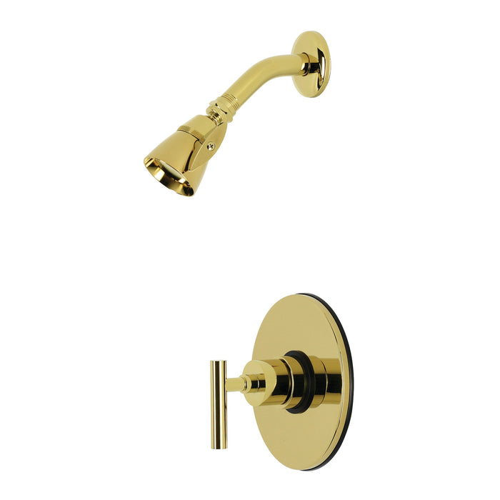 Kingston Manhattan KB8692CMLSO Single-Handle Pressure Balanced Shower Faucet, Polished Brass