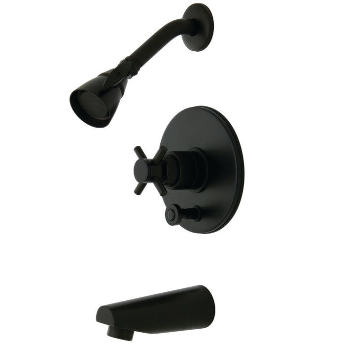 Kingston Concord KB86950DX Single-Handle Pressure Balanced Tub and Shower Faucet, Oil Rubbed Bronze