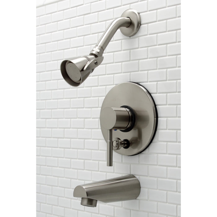 Kingston Concord KB86980DLT Single-Handle Pressure Balanced Tub and Shower Faucet, Trim Only, Brushed Nickel