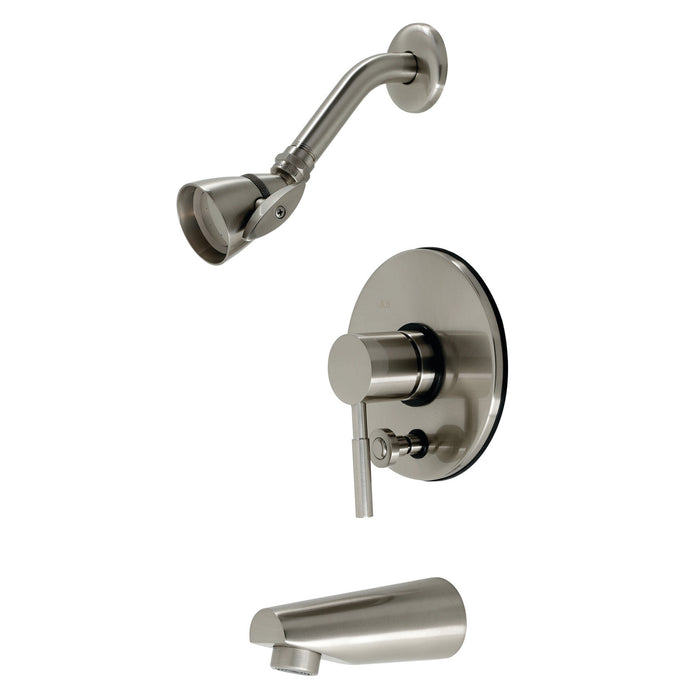 Kingston Concord KB86980DLT Single-Handle Pressure Balanced Tub and Shower Faucet, Trim Only, Brushed Nickel