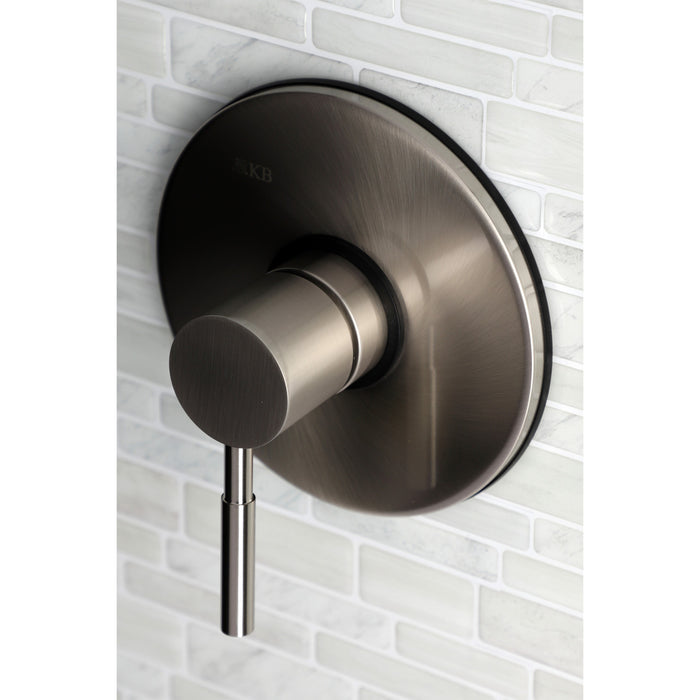 Kingston Sona KB8698DLLST Single-Handle Pressure Balanced Tub and Shower Faucet, Valve and Trim Only, Brushed Nickel