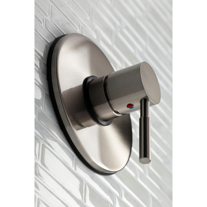 Kingston Sona KB8698DLLST Single-Handle Pressure Balanced Tub and Shower Faucet, Valve and Trim Only, Brushed Nickel