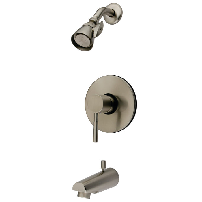 Kingston Concord KB8698DL Single-Handle Pressure Balanced Tub and Shower Faucet, Brushed Nickel