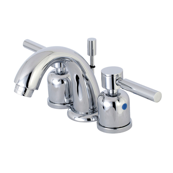 Kingston Tulare KB8911DL - Concord Two-Handle 3-Hole Deck Mount Widespread Bathroom Faucet with Pop-Up Drain, Polished Chrome