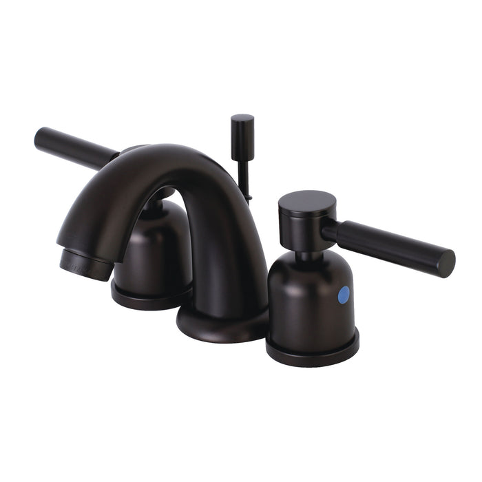Kingston Tulare KB8915DL - Concord Two-Handle 3-Hole Deck Mount Widespread Bathroom Faucet with Pop-Up Drain, Oil Rubbed Bronze