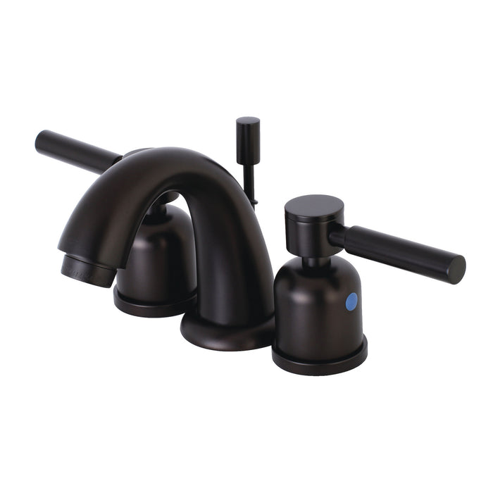 Concord KB8915DL Two-Handle 3-Hole Deck Mount Widespread Bathroom Faucet with Plastic Pop-Up, Oil Rubbed Bronze