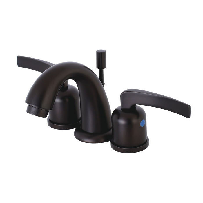 Centurion KB8915EFL Two-Handle 3-Hole Deck Mount Widespread Bathroom Faucet with Plastic Pop-Up, Oil Rubbed Bronze