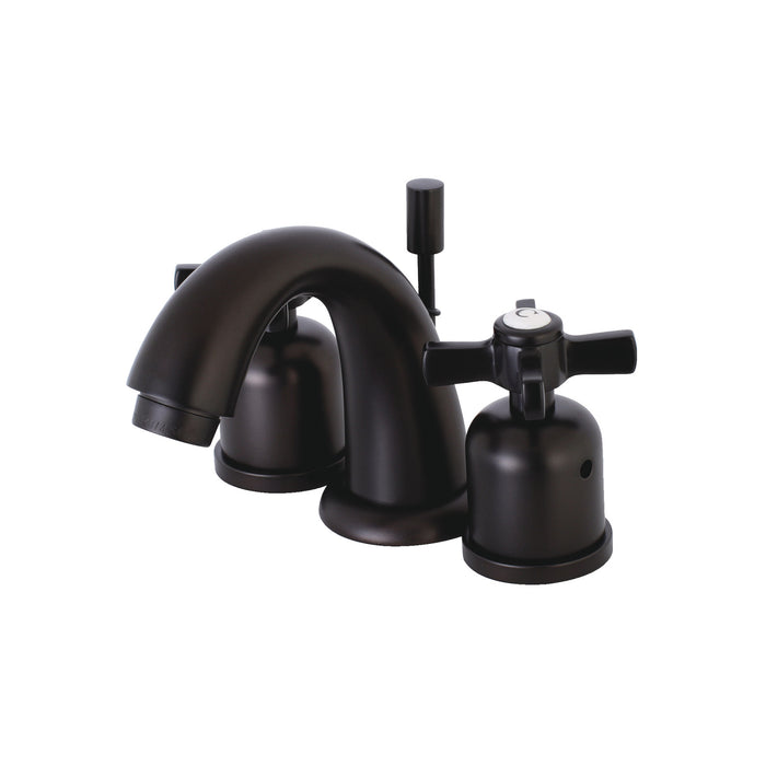 Millennium KB8915ZX Two-Handle 3-Hole Deck Mount Widespread Bathroom Faucet with Plastic Pop-Up, Oil Rubbed Bronze