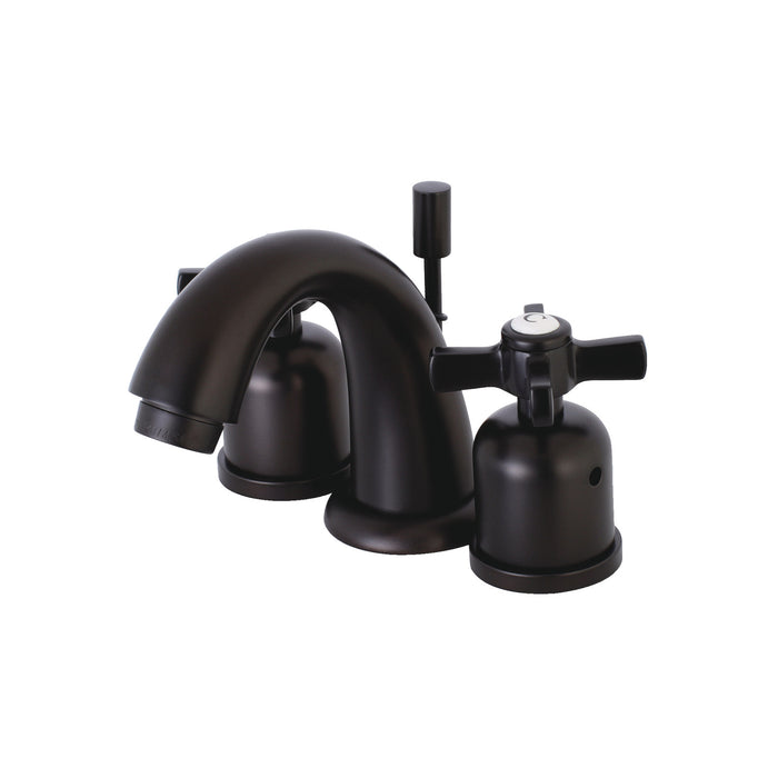 Kingston Tulare KB8915ZX - Millennium Two-Handle 3-Hole Deck Mount Widespread Bathroom Faucet with Pop-Up Drain, Oil Rubbed Bronze