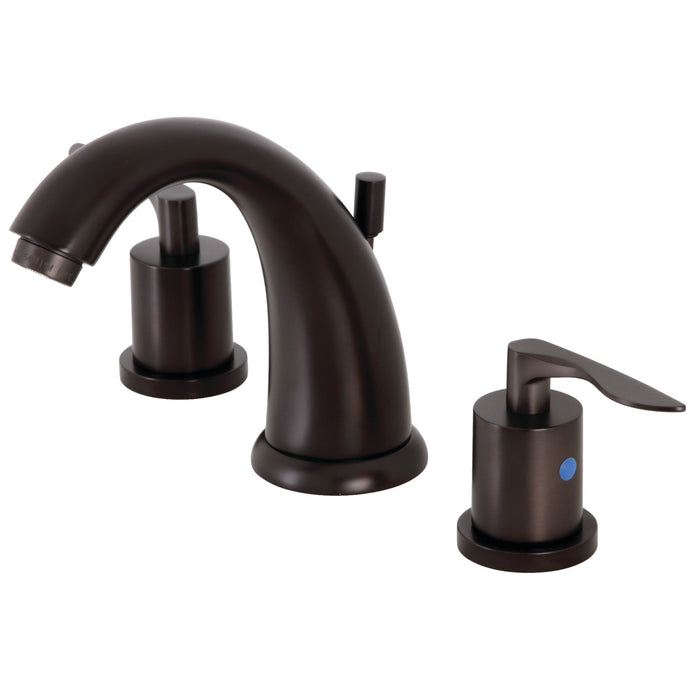 Serena KB8985SVL Two-Handle 3-Hole Deck Mount Widespread Bathroom Faucet with Pop-Up Drain, Oil Rubbed Bronze