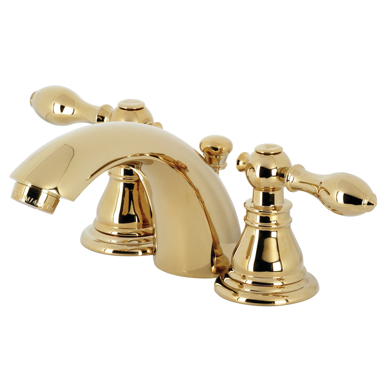 Two-Handle 3-Hole Deck Mount Mini-Widespread Bathroom Faucet with Pop-Up Drain, Brushed Brass with 9 Finish Options Two-Handle 3-Hole Deck Mount Mini-Widespread Bathroom Faucet with Pop-Up Drain, Brushed Brass with 9 Finish Options