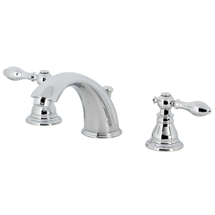 American Classic KB961ACL Two-Handle 3-Hole Deck Mount Widespread Bathroom Faucet with Plastic Pop-Up, Polished Chrome