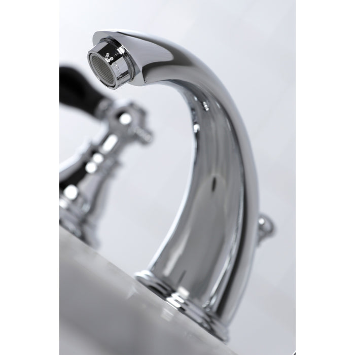 Duchess KB961AKL Two-Handle 3-Hole Deck Mount Widespread Bathroom Faucet with Plastic Pop-Up, Polished Chrome
