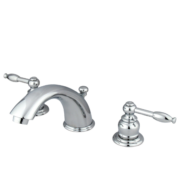 Magellan KB961KL Two-Handle 3-Hole Deck Mount Widespread Bathroom Faucet with Plastic Pop-Up, Polished Chrome