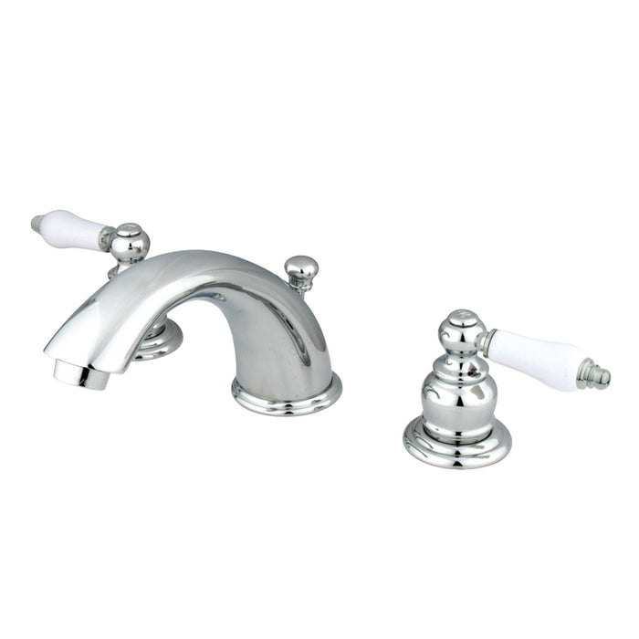 Magellan KB961PL Two-Handle 3-Hole Deck Mount Widespread Bathroom Faucet with Plastic Pop-Up, Polished Chrome