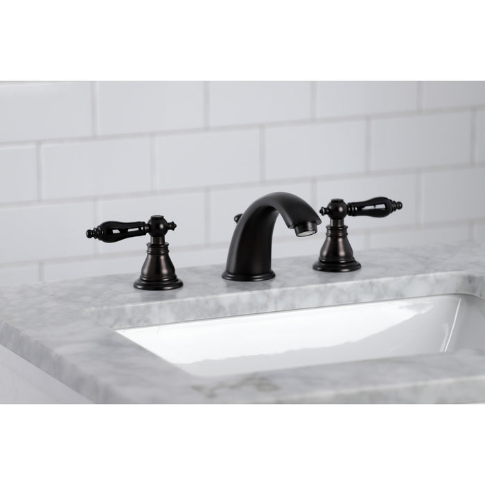 Duchess KB965AKL Two-Handle 3-Hole Deck Mount Widespread Bathroom Faucet with Plastic Pop-Up, Oil Rubbed Bronze
