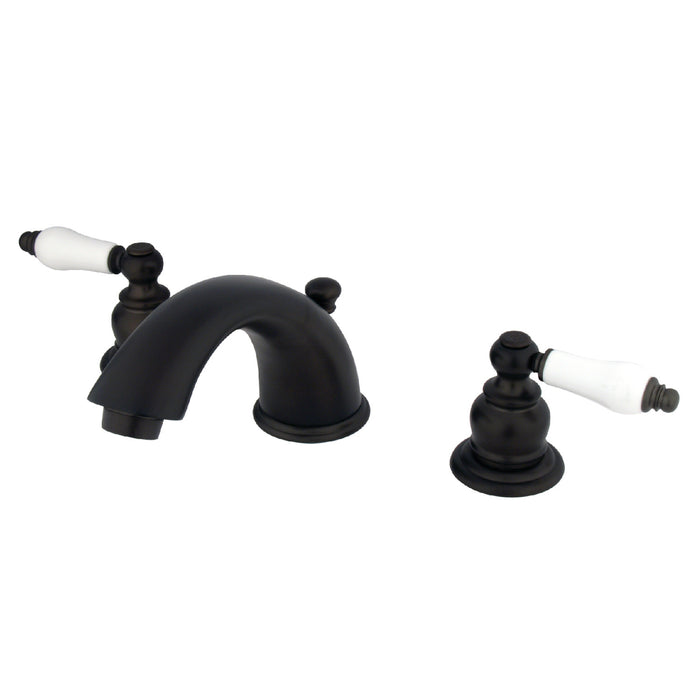 Magellan KB965PL Two-Handle 3-Hole Deck Mount Widespread Bathroom Faucet with Plastic Pop-Up, Oil Rubbed Bronze