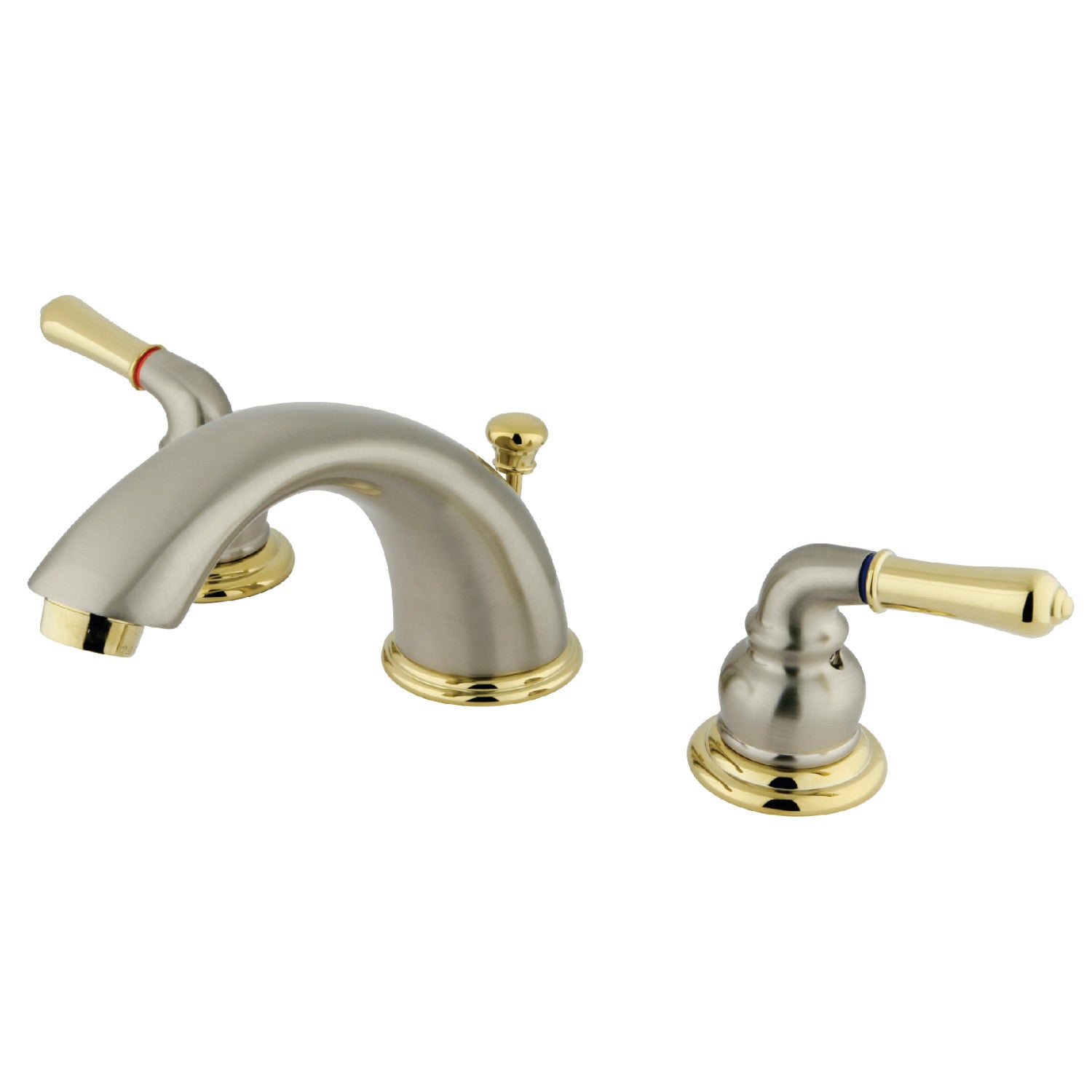 Kingston Brass Magellan Küchenarmatur In Öl-Bronze – Wandmontiert, 2 Griffe, Schwenkbarer Auslauf, Klassisches Design