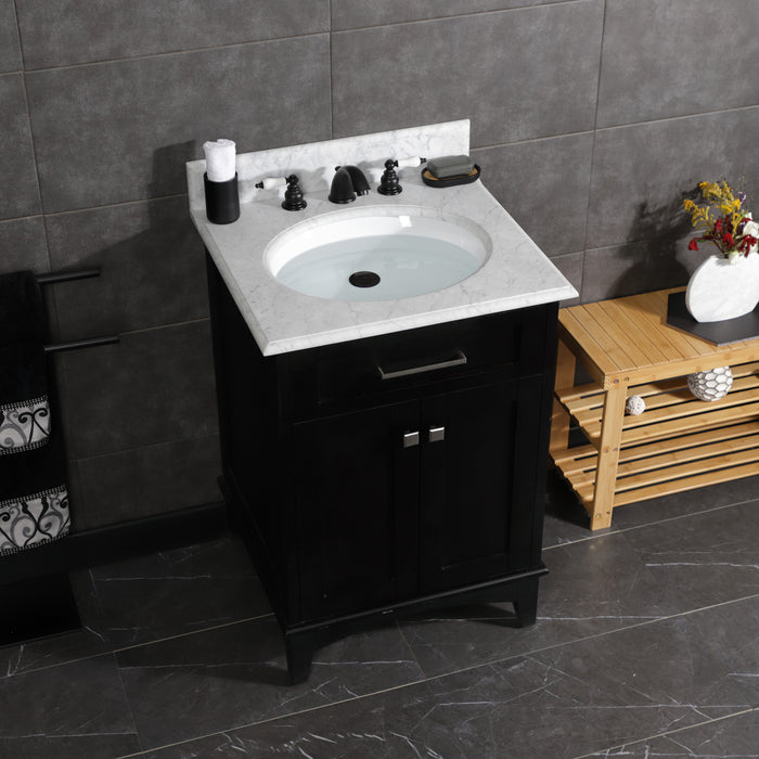 Kingston Heirloom KB970B - Victorian Two-Handle 3-Hole Deck Mount Widespread Bathroom Faucet with Pop-Up Drain, Matte Black