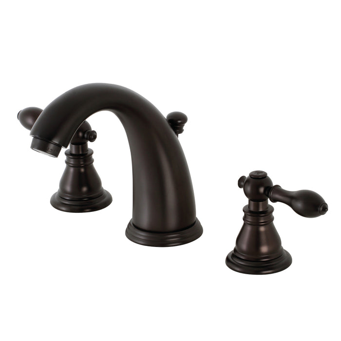 American Classic KB985ACL Two-Handle 3-Hole Deck Mount Widespread Bathroom Faucet with Plastic Pop-Up, Oil Rubbed Bronze