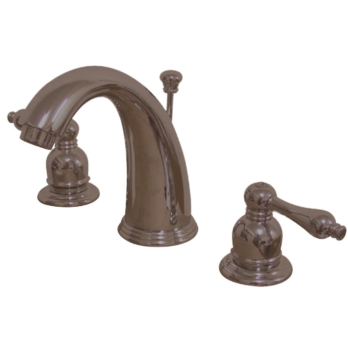 Victorian KB985AL Two-Handle 3-Hole Deck Mount Widespread Bathroom Faucet with Plastic Pop-Up, Oil Rubbed Bronze